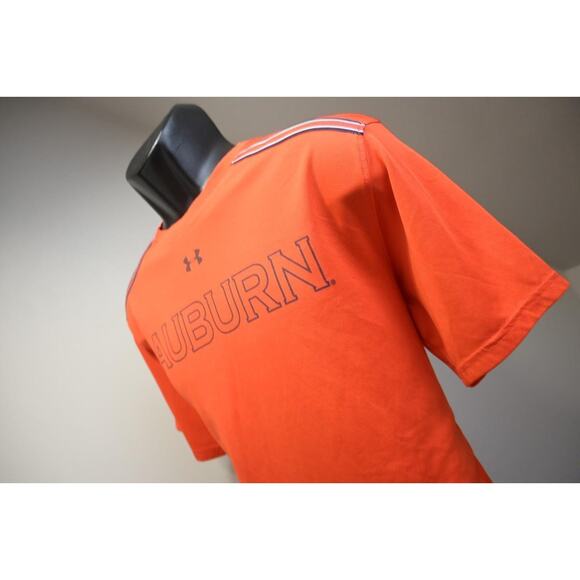 Under Armour HeatGear Loose Auburn Tigers Short Sleeve Gym Shirt Mens Sz Large - Picture 1 of 7